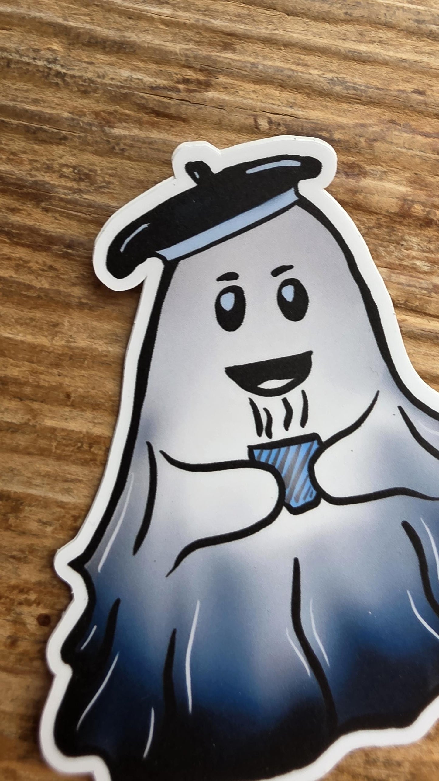 ASH THE GHOST Matte Vinyl Sticker