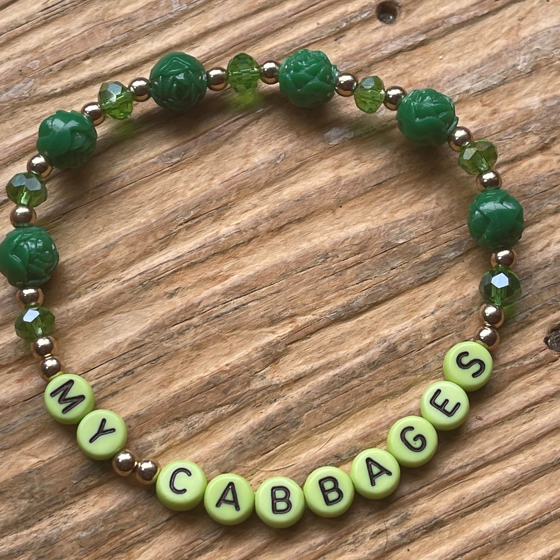 MY CABBAGES | Atla Inspired Friendship Bracelet | Green Bracelet | Tales of a Cabbage Man | Various Sizes