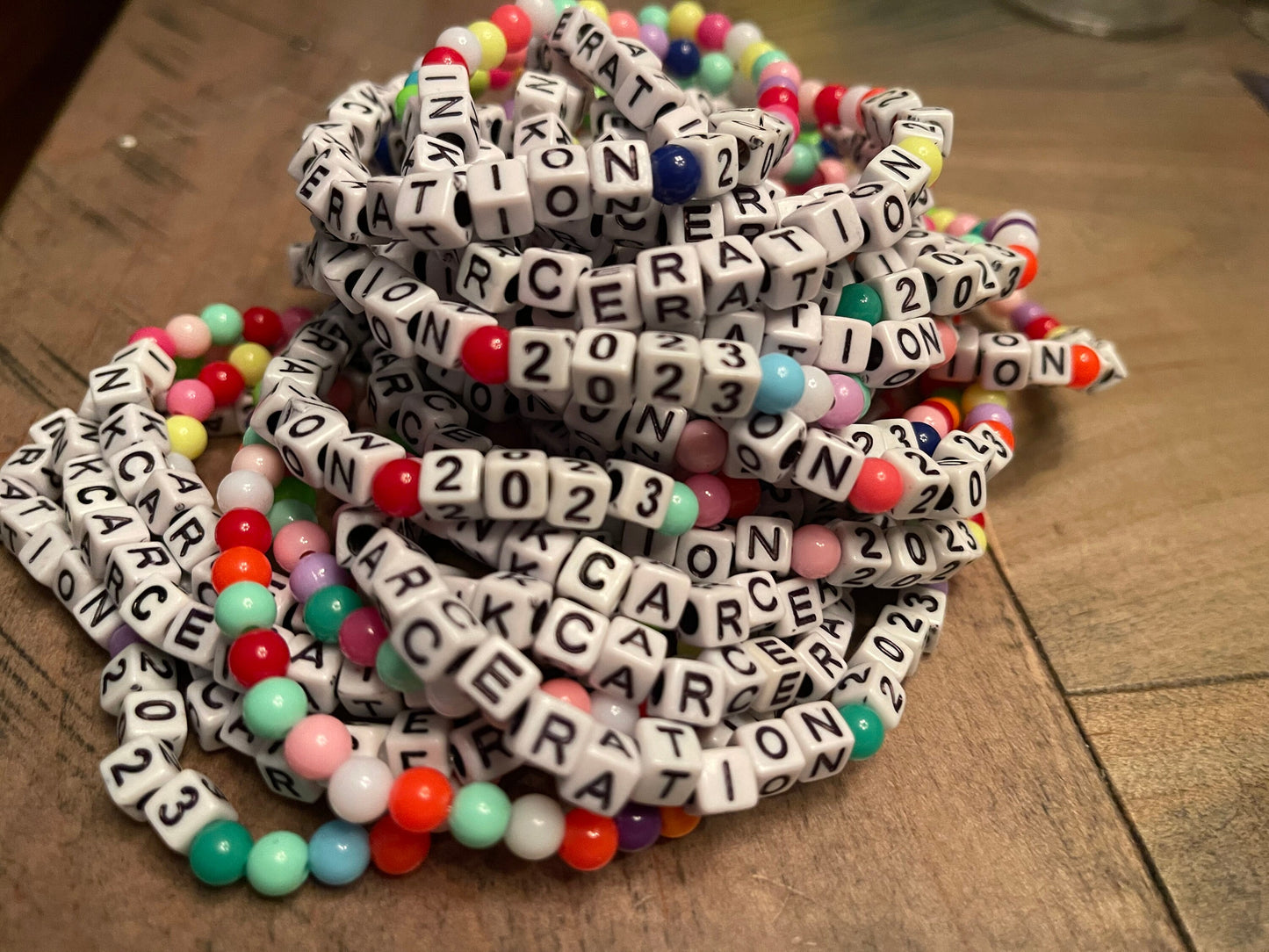 CUSTOM EVENT BRACELET for festivals, concerts, parties, quantities of 15, 25, 50