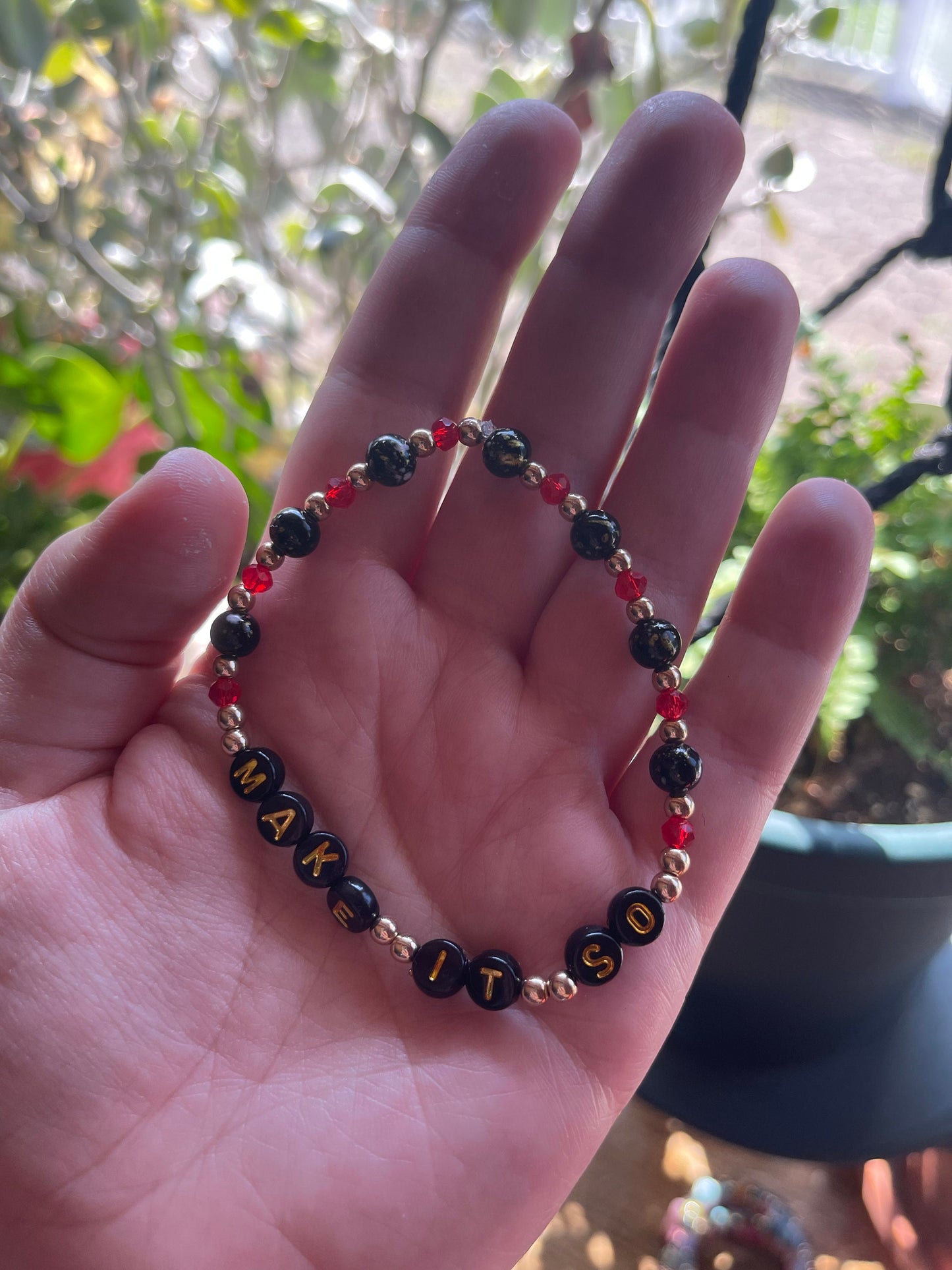 MAKE IT SO Bracelet | Captain Picard Inspired Bracelet for Star Trek: The Next Generation Fans | Geeky Gifts | Gifts for Trekkies