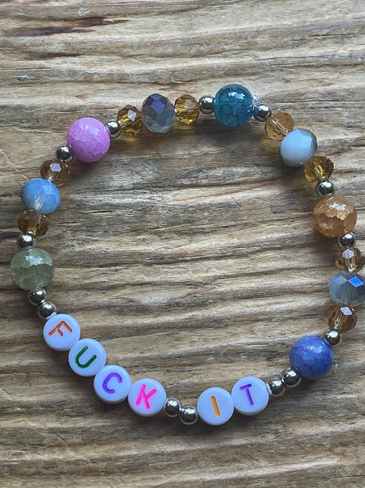 FUCK IT Bracelet | Snarky Friendship Bracelet for Concerts, Festivals, and Birthdays