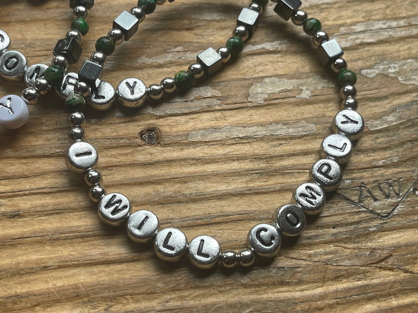 I WILL COMPLY Bracelet | Borg-Inspired Beaded Bracelet | Two Colors | Gifts for Trekkies