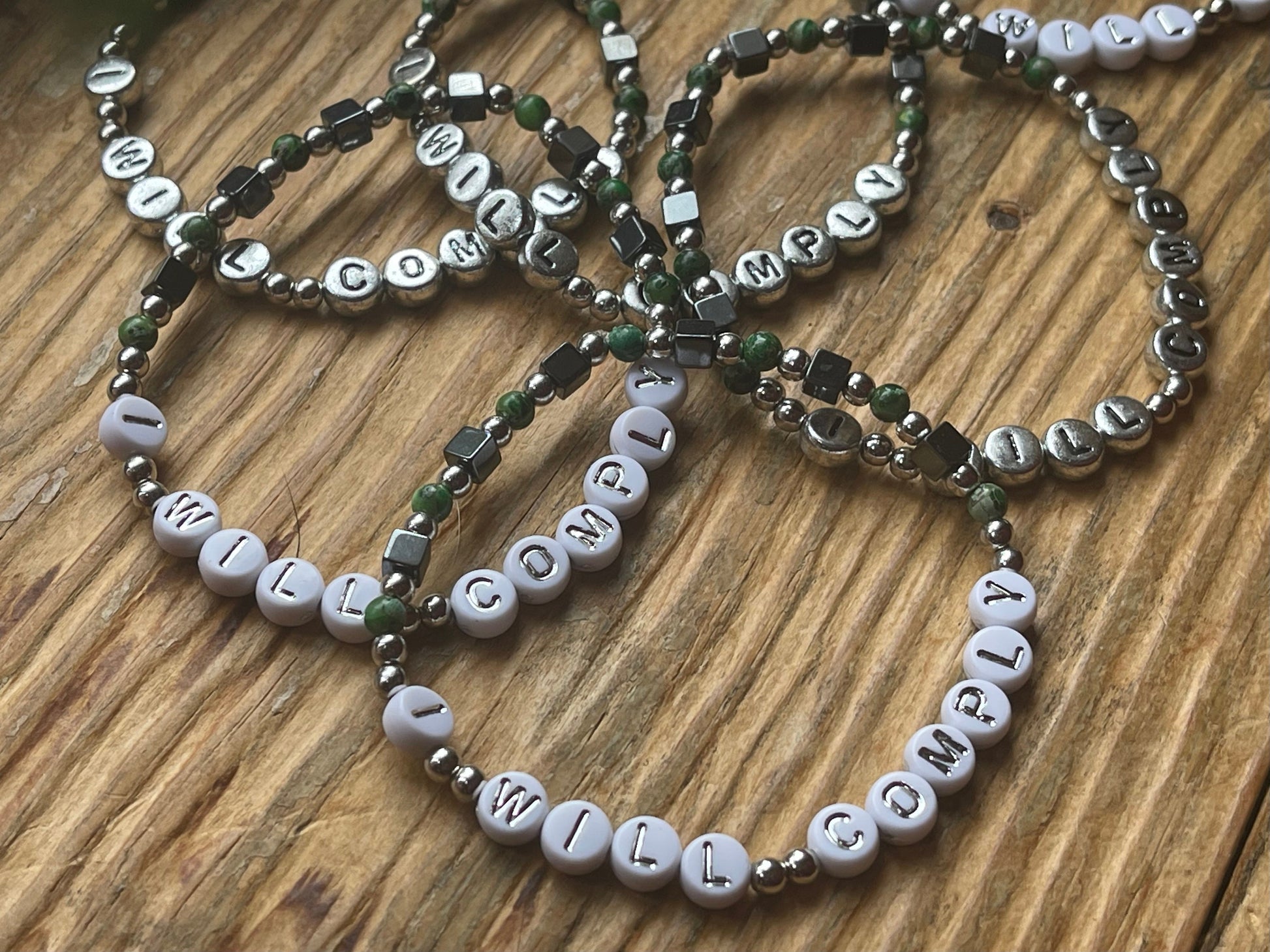 I WILL COMPLY Bracelet | Borg-Inspired Beaded Bracelet | Two Colors | Gifts for Trekkies