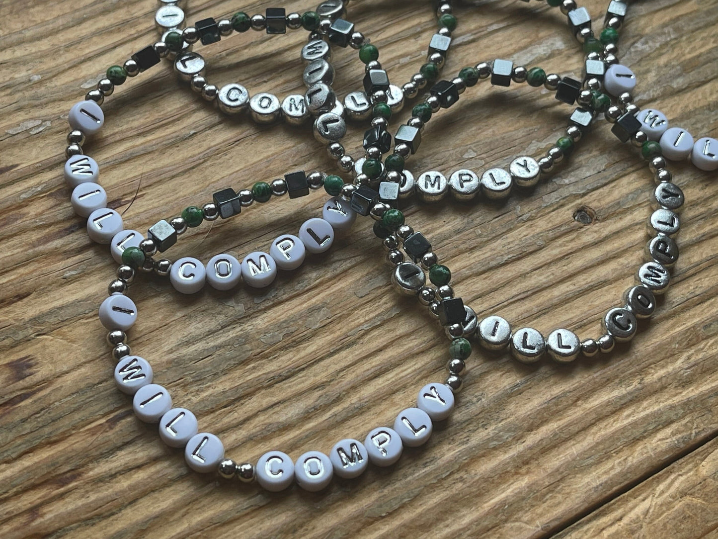 I WILL COMPLY Bracelet | Borg-Inspired Beaded Bracelet | Two Colors | Gifts for Trekkies