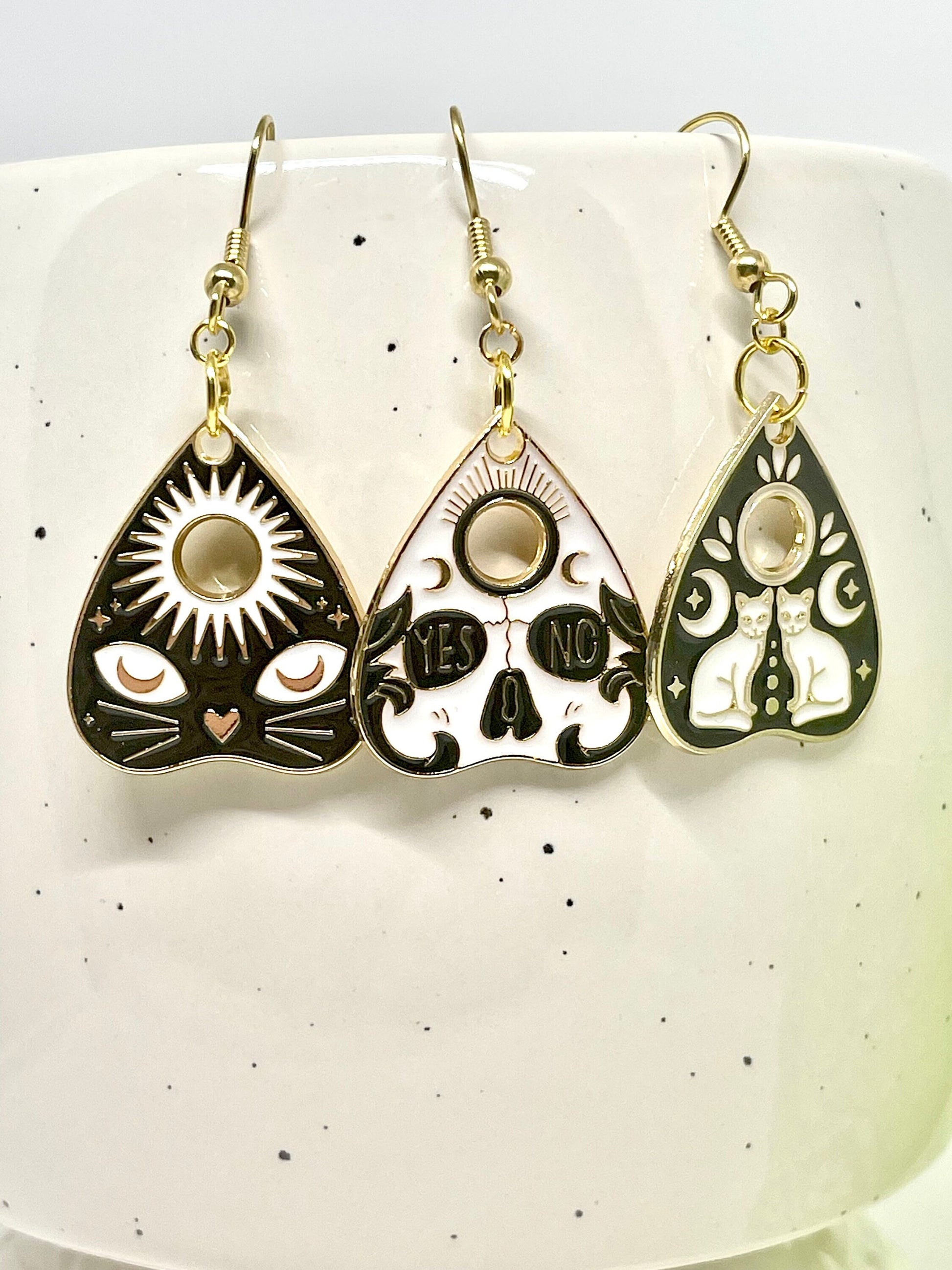 Ouija Planchette, Earrings, Witchy Earrings, Gifts for Her, Gifts for Girlfriend, Gifts for Mom, Halloween Earrings, Birthday Earrings