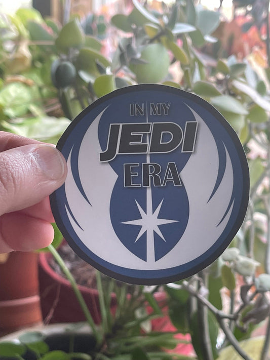 Jedi Era Vinyl Sticker, Geeky Sticker, Sci-Fi Sticker, Gifts for Sci-Fi Fans, Stocking Stuffers, Geeky Gifts, Geeky Birthday Present