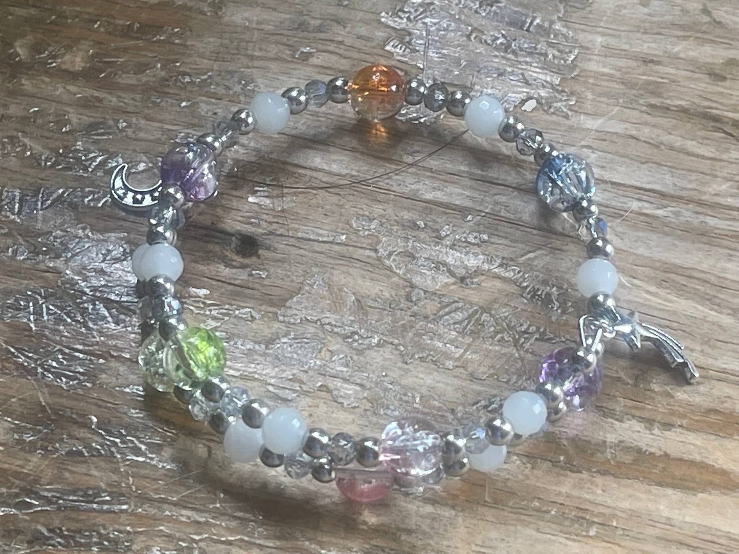 STAR CLUSTER Memory Wire Bracelet,