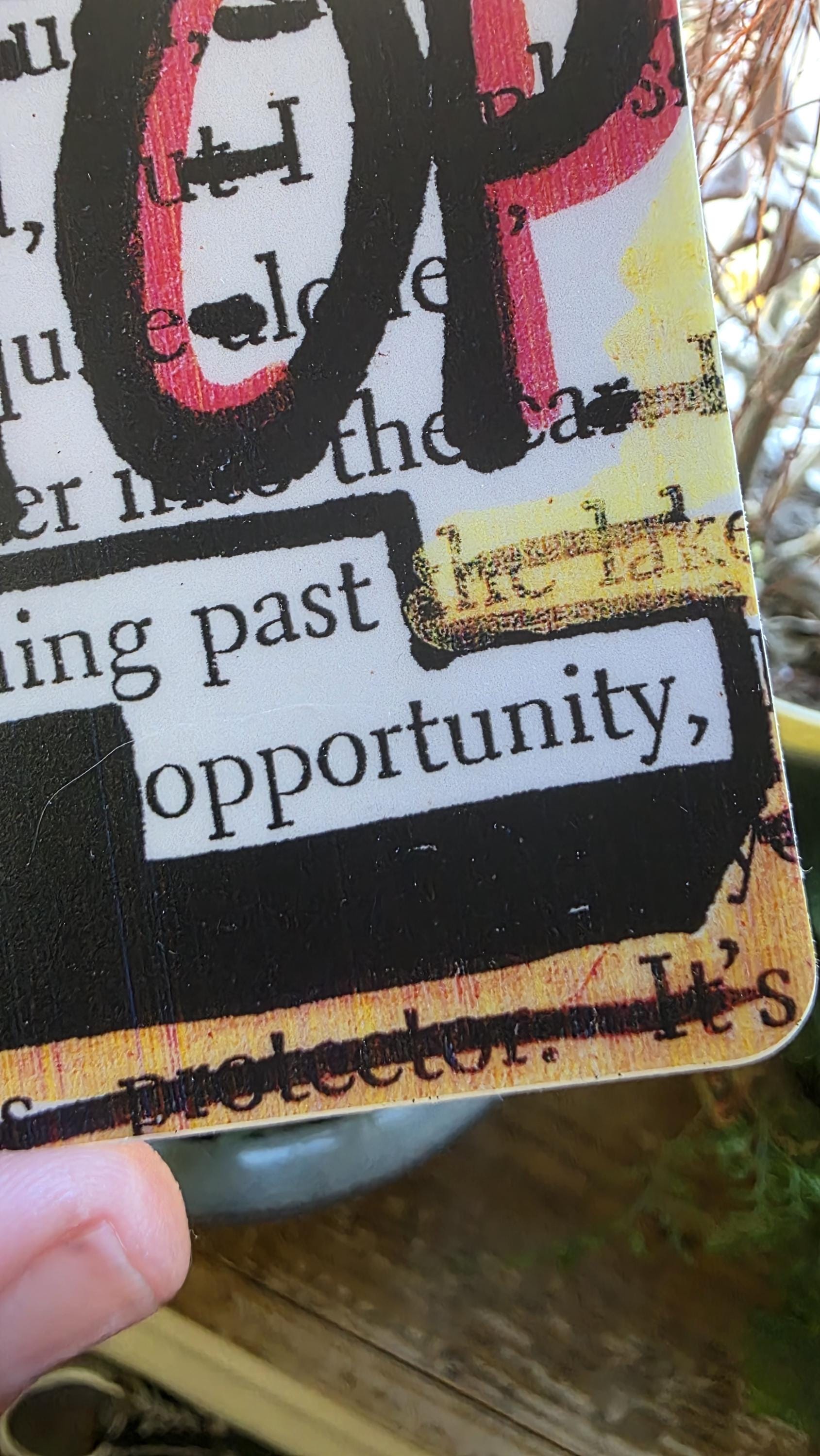 Stop Running Past Opportunity Vinyl Sticker, Motivational Sticker for Laptops and Water Bottles