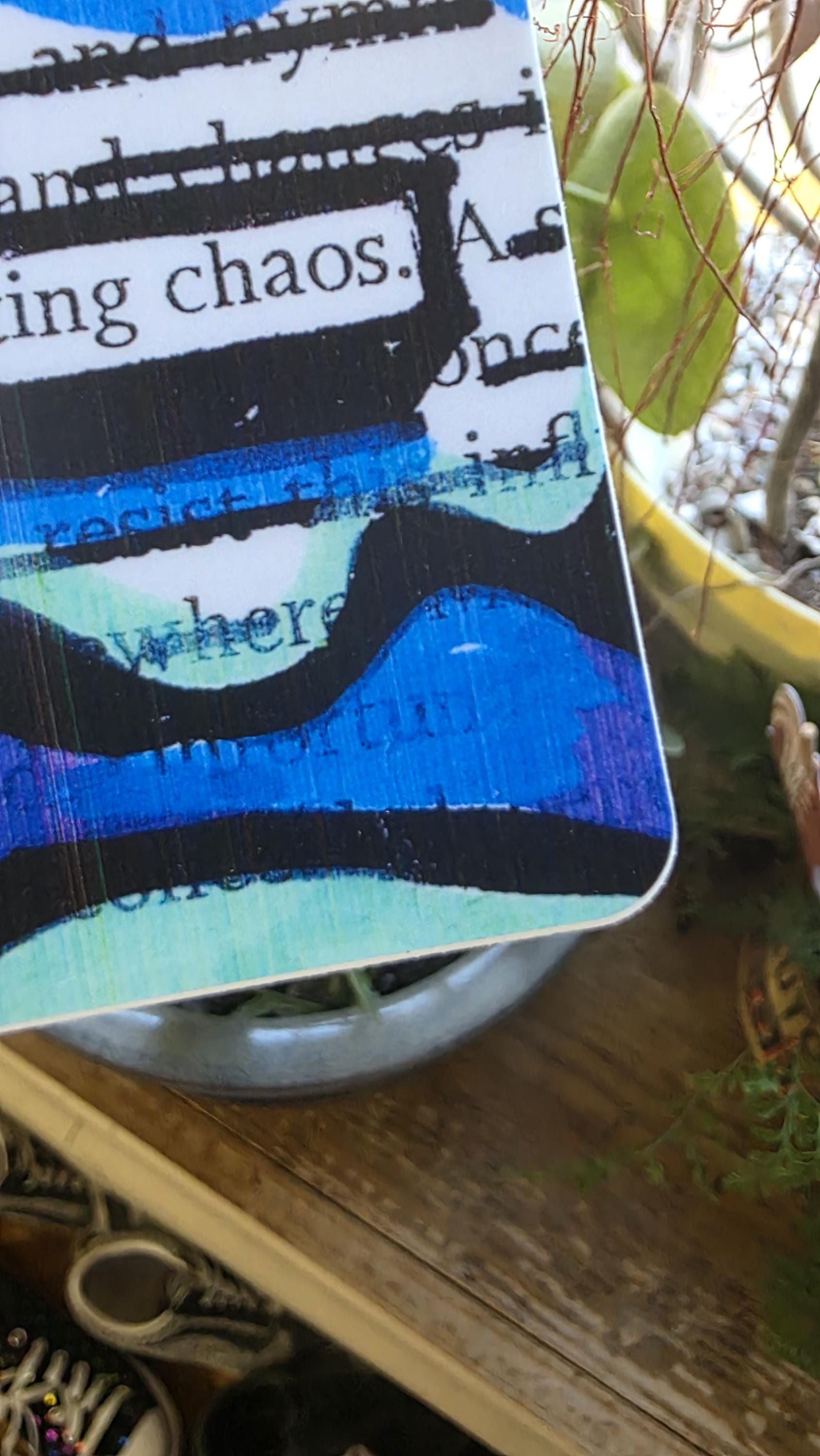 A Weakness for Creating Chaos, Mystical Blackout Poetry Vinyl Sticker