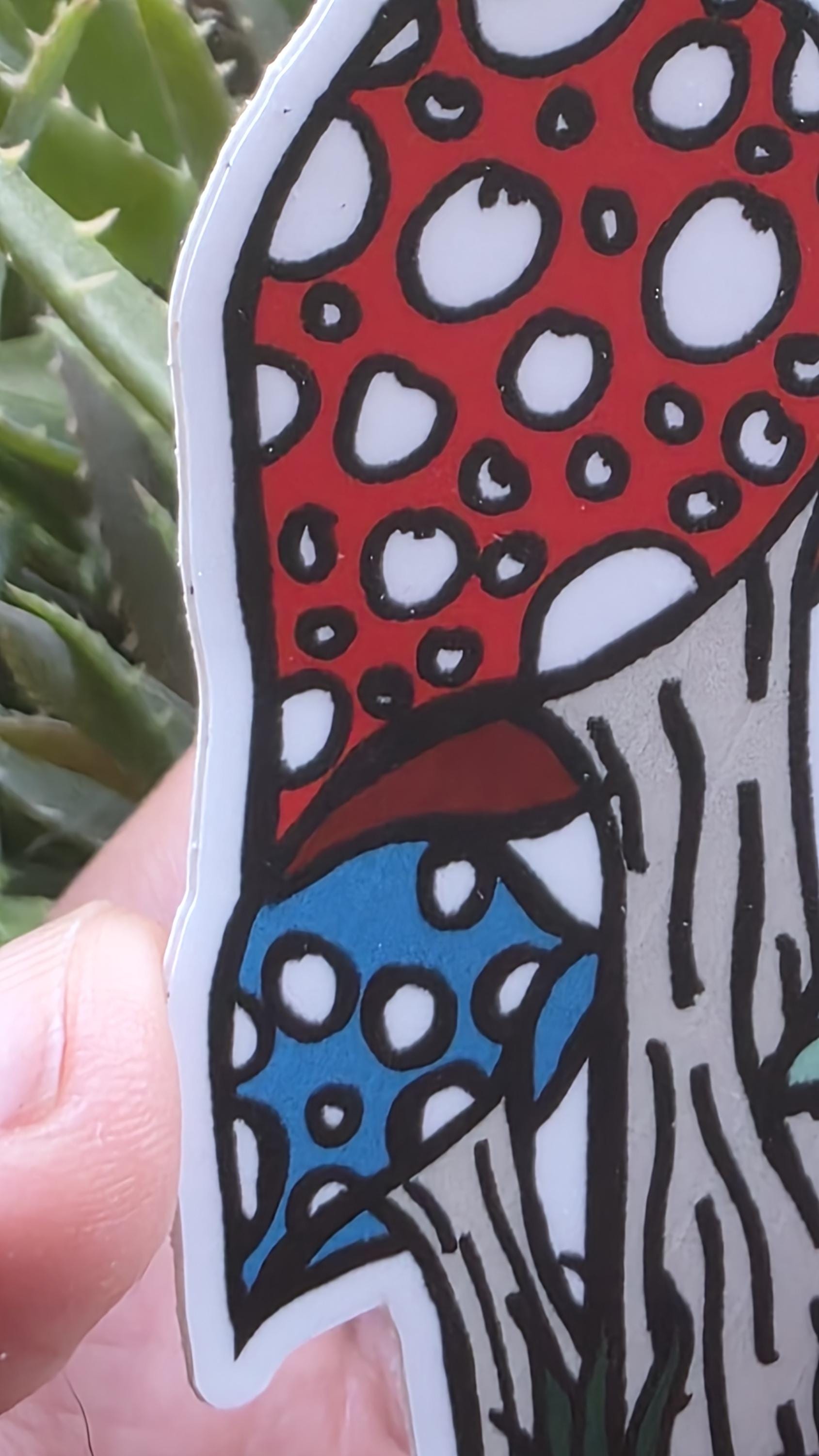 MAGICAL MUSHROOMS Stickers | Matte and Holographic Stickers | Waterproof Stickers | Cottagecore Sticker | Shroom Art | 3in Tall