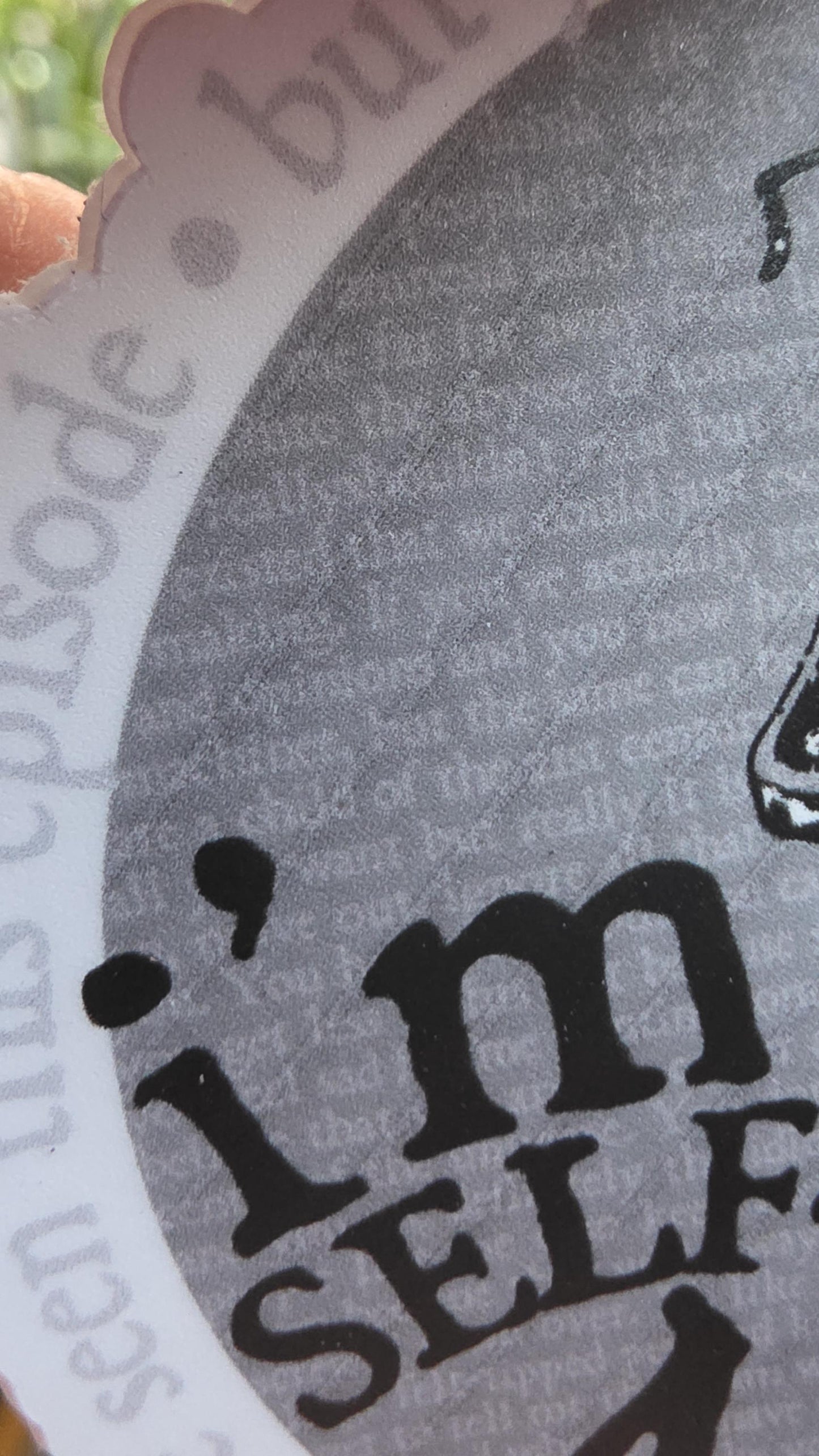 SELF-SABATOGE MODE Vinyl Sticker, Laminated Vinyl Sticker with Typewriter, Writer Stickers, Poet Stickers, Stocking Stuffers, Vinyl Decal