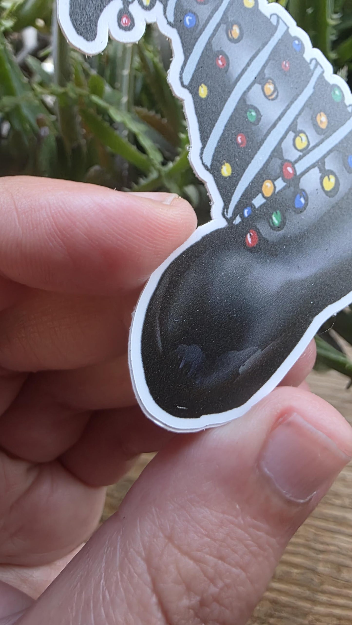 Festive Witch Hat Sticker – 3 Inch Matte Vinyl, Yuletide Holiday Magic, Halloween and Christmas Digital Artwork