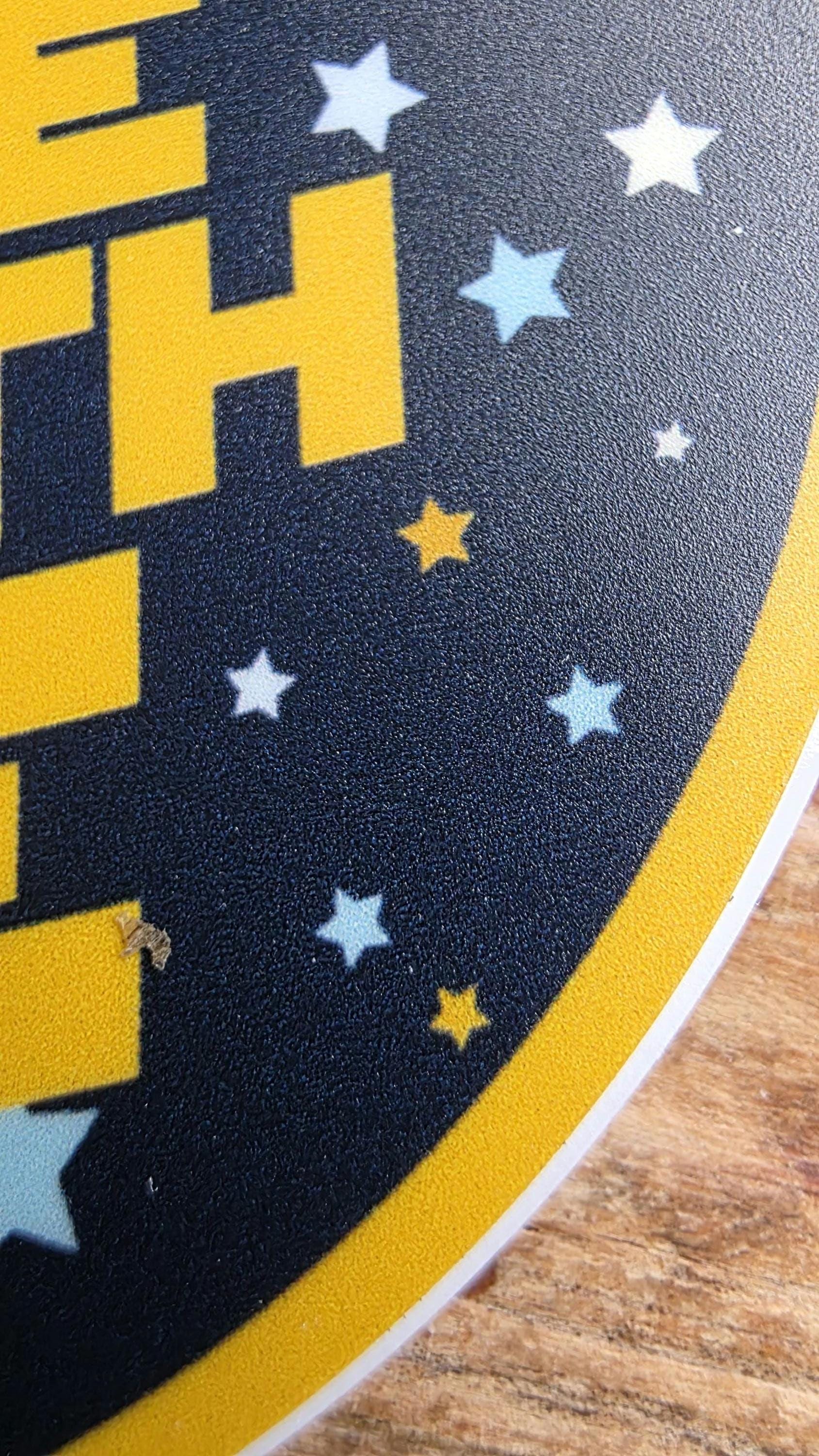 WITH THE FORCE Vinyl Sticker, Geeky Stickers, Laptop Sticker, Sci-Fi Sticker, Birthday Gifts, Stocking Stuffers, Space Themed Stickers