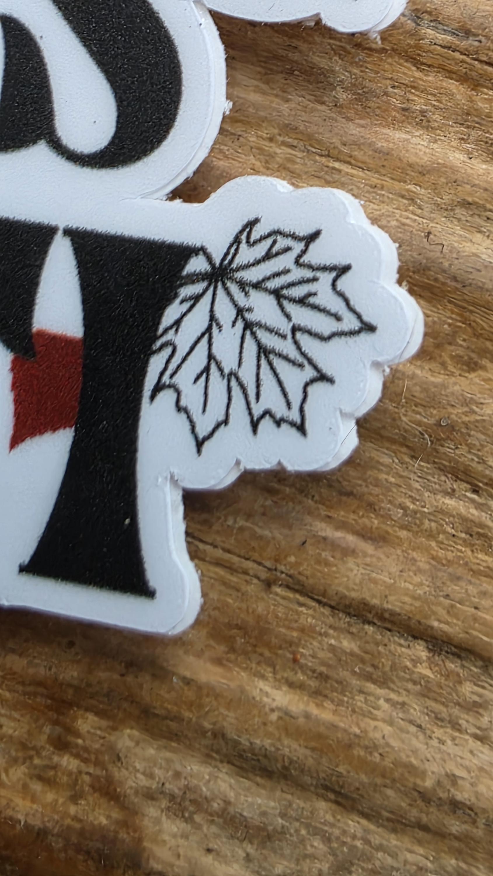 Nature’s Confetti Vinyl Sticker – 3 Inch Die Cut Waterproof Autumn Leaves Design for Laptops, Journals, and Water Bottles