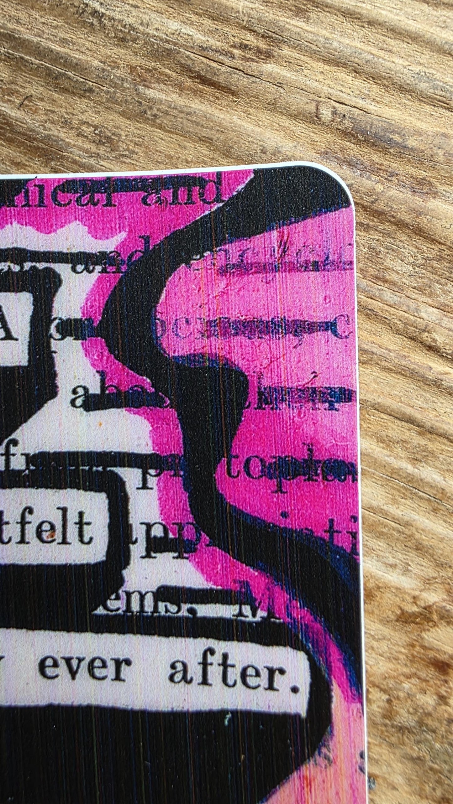 A Heartfelt Happily Ever After Vinyl Sticker - Romantic Book Art for Laptop, Water Bottle, & Car | Valentine's Day Gift | Wedding Stationary