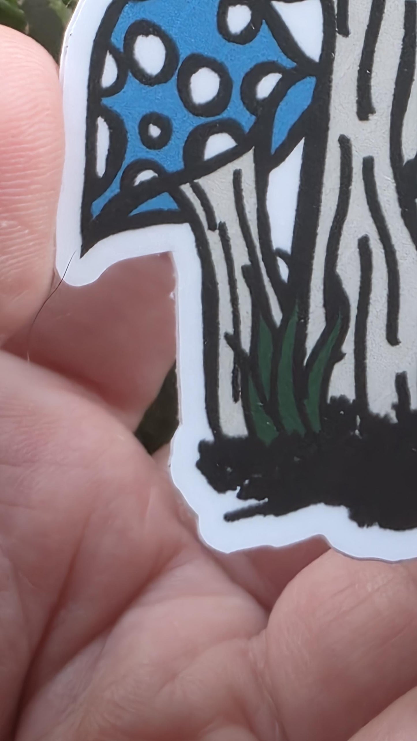 MAGICAL MUSHROOMS Stickers | Matte and Holographic Stickers | Waterproof Stickers | Cottagecore Sticker | Shroom Art | 3in Tall