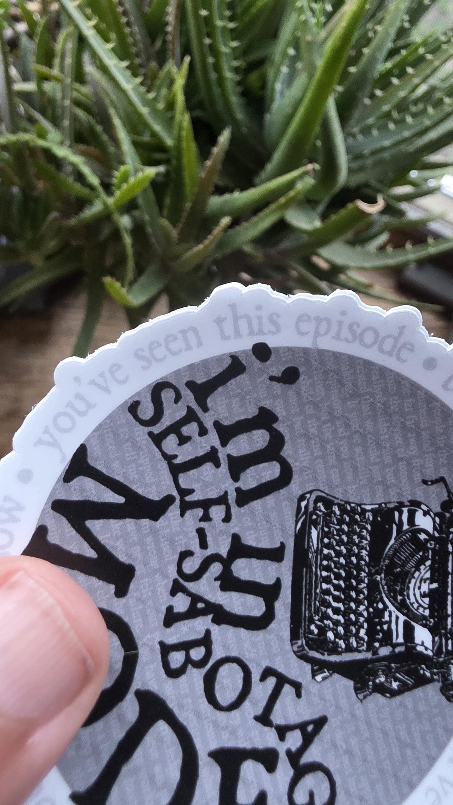 SELF-SABATOGE MODE Vinyl Sticker, Laminated Vinyl Sticker with Typewriter, Writer Stickers, Poet Stickers, Stocking Stuffers, Vinyl Decal