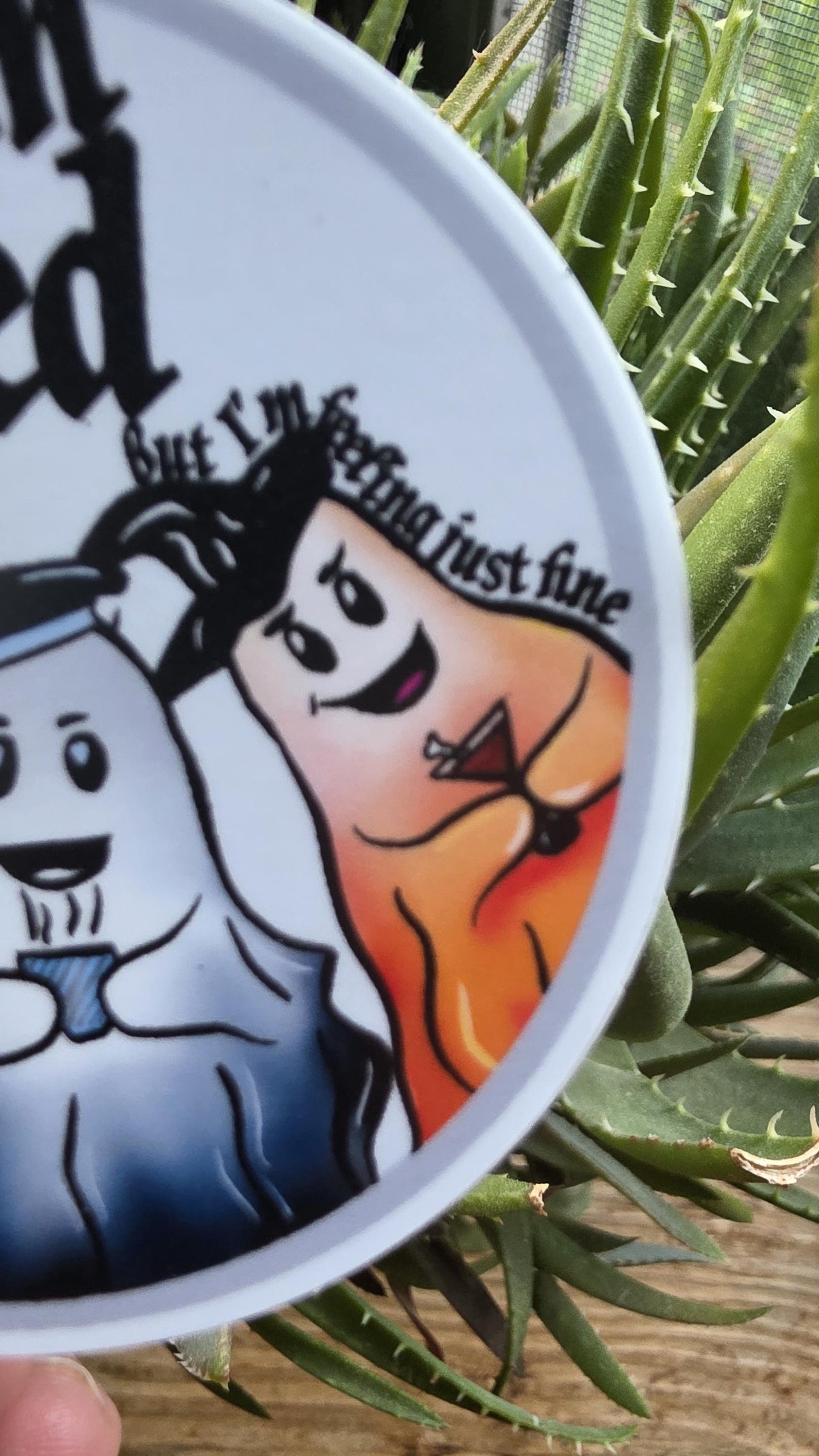 YES I'M HAUNTED Vinyl Sticker, Ghost Sticker, Halloween Sticker, Gifts for Witches, Gifts for Girlfriend, Gifts for Bestie, Laptop Sticker