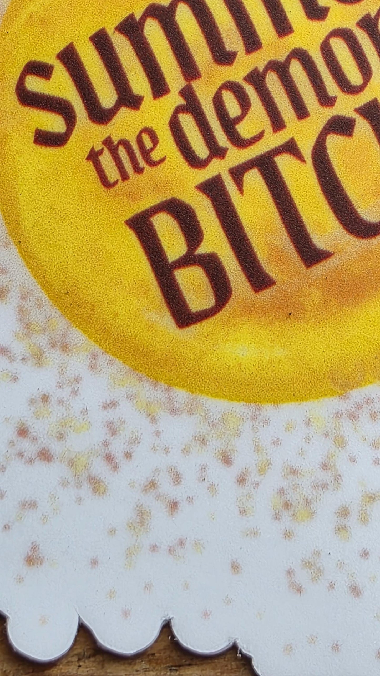 SUMMON THE DEMONS sticker, holographic and matte options, 3 inch vinyl sticker, hand drawn sticker, gifts for witches, gifts for her,