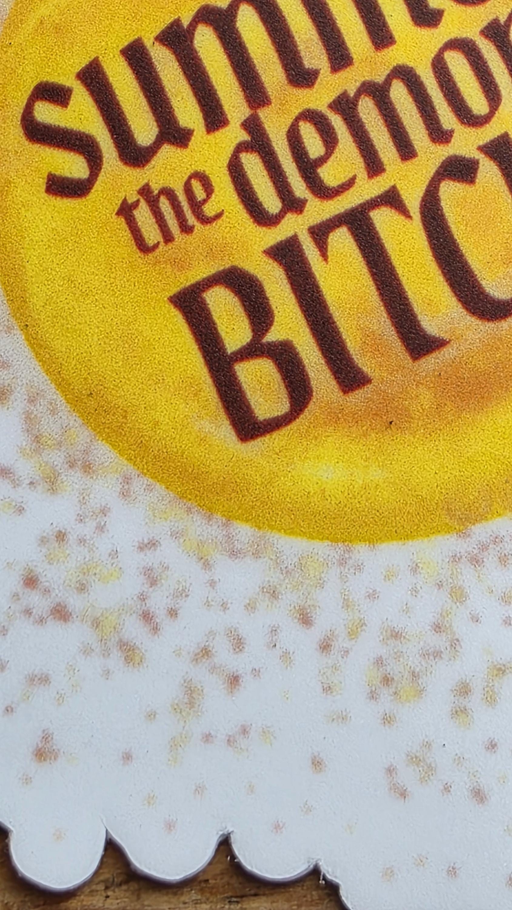 SUMMON THE DEMONS sticker, holographic and matte options, 3 inch vinyl sticker, hand drawn sticker, gifts for witches, gifts for her,