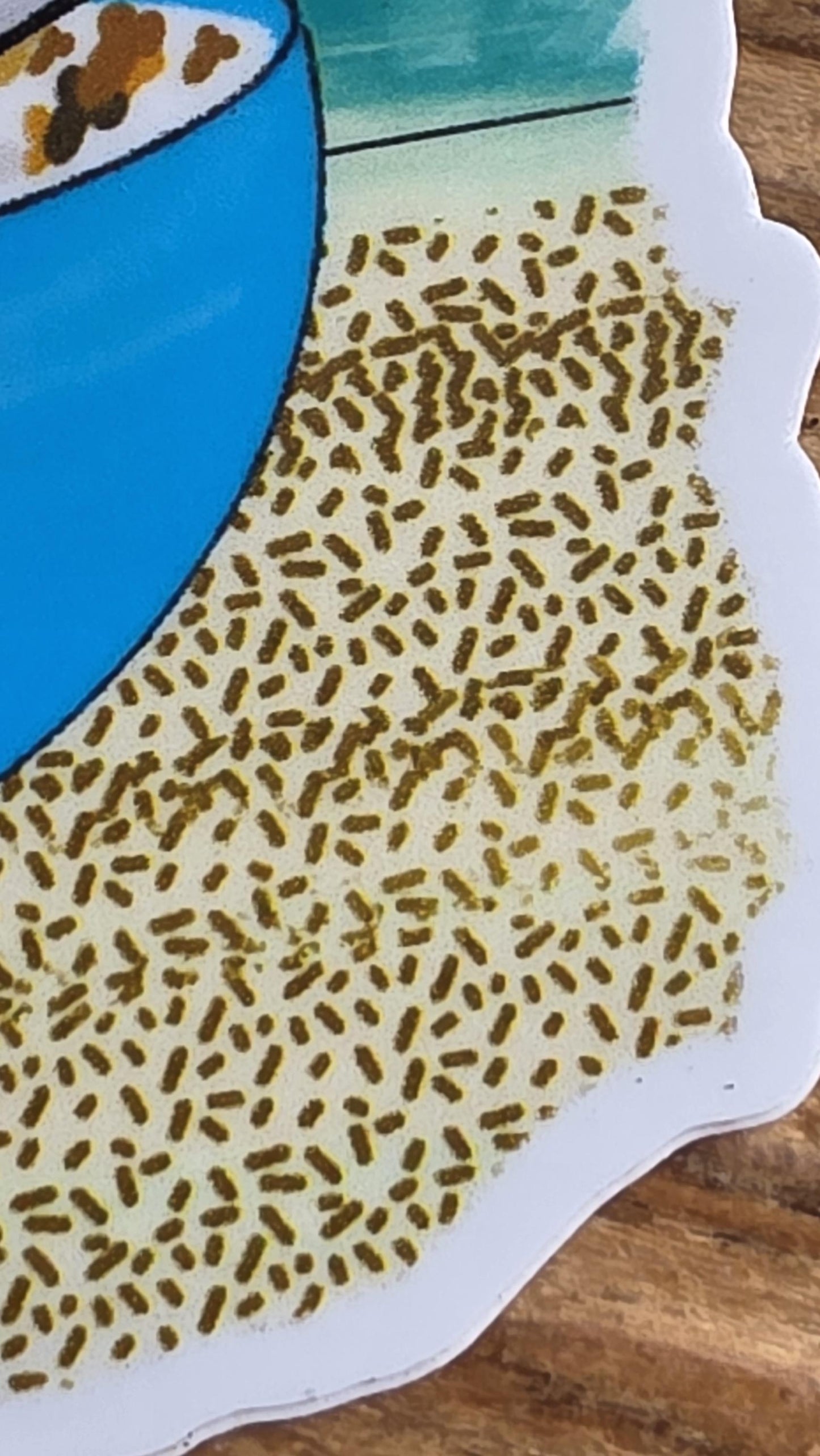 Eat a Bowl of Wangs Die-Cut Sticker, Funny Cereal Decal, Adult Humor, Sarcastic Gift, NSFW, 3 Inches