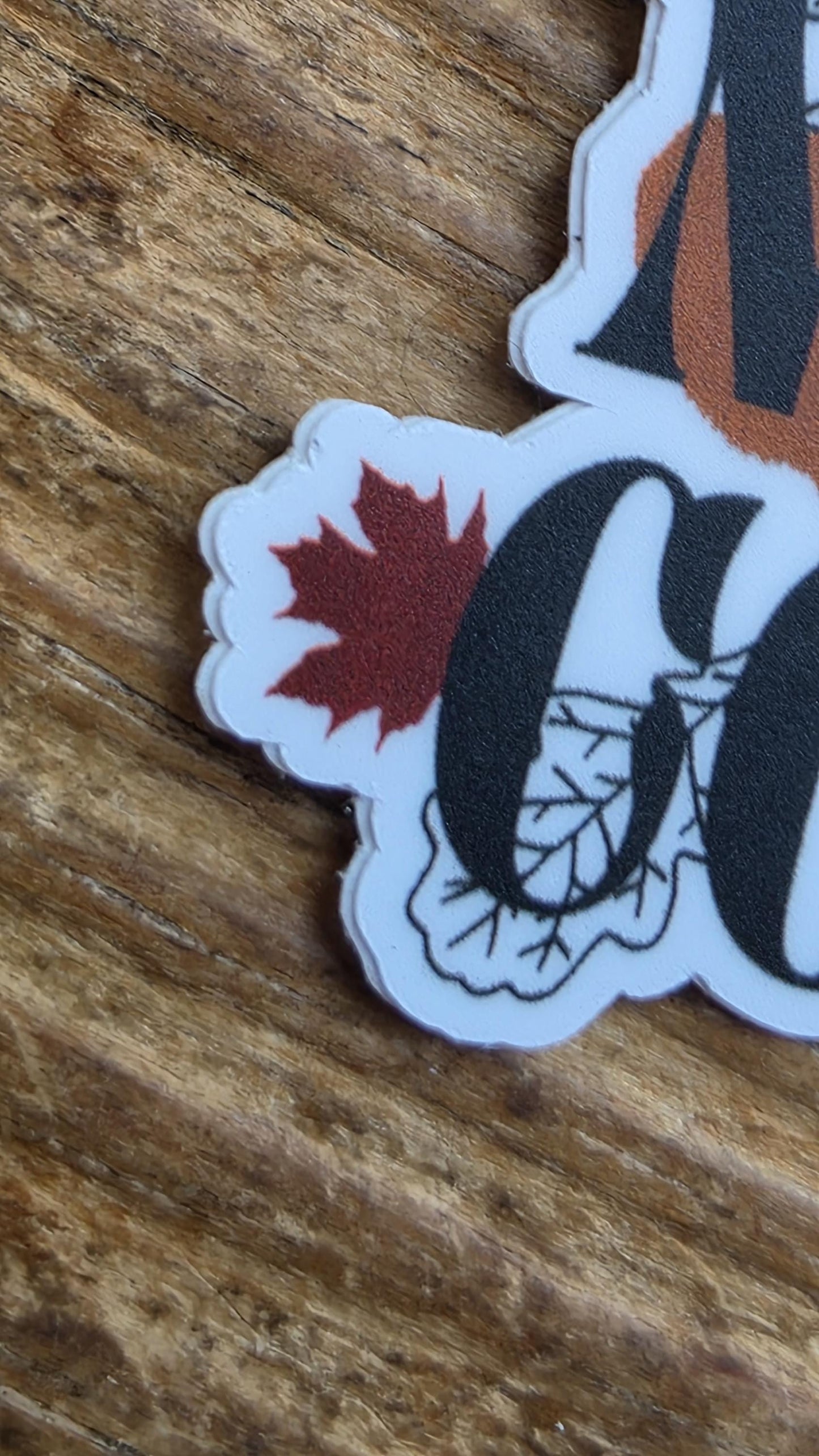 Nature’s Confetti Vinyl Sticker – 3 Inch Die Cut Waterproof Autumn Leaves Design for Laptops, Journals, and Water Bottles