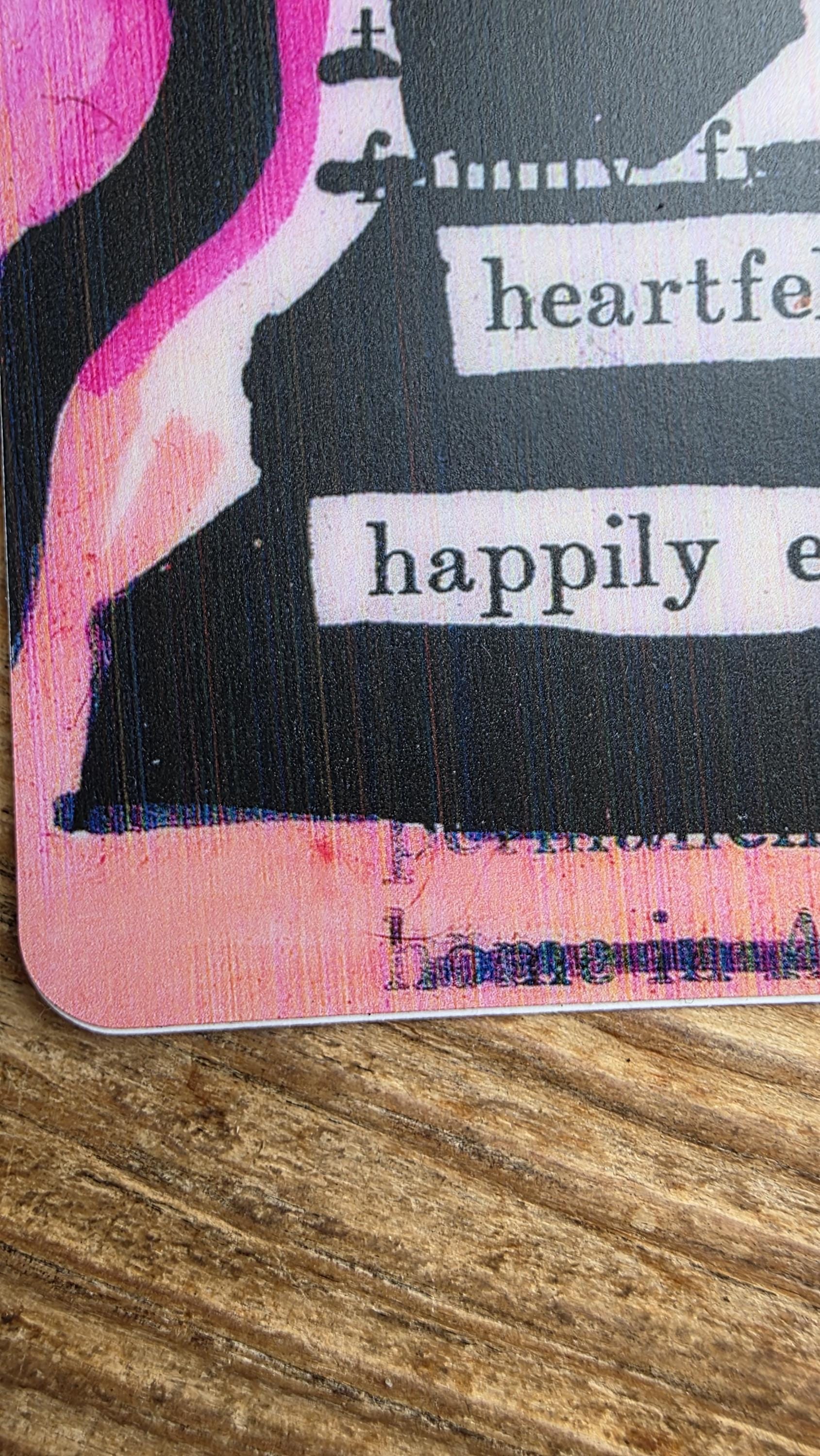 A Heartfelt Happily Ever After Vinyl Sticker - Romantic Book Art for Laptop, Water Bottle, & Car | Valentine's Day Gift | Wedding Stationary