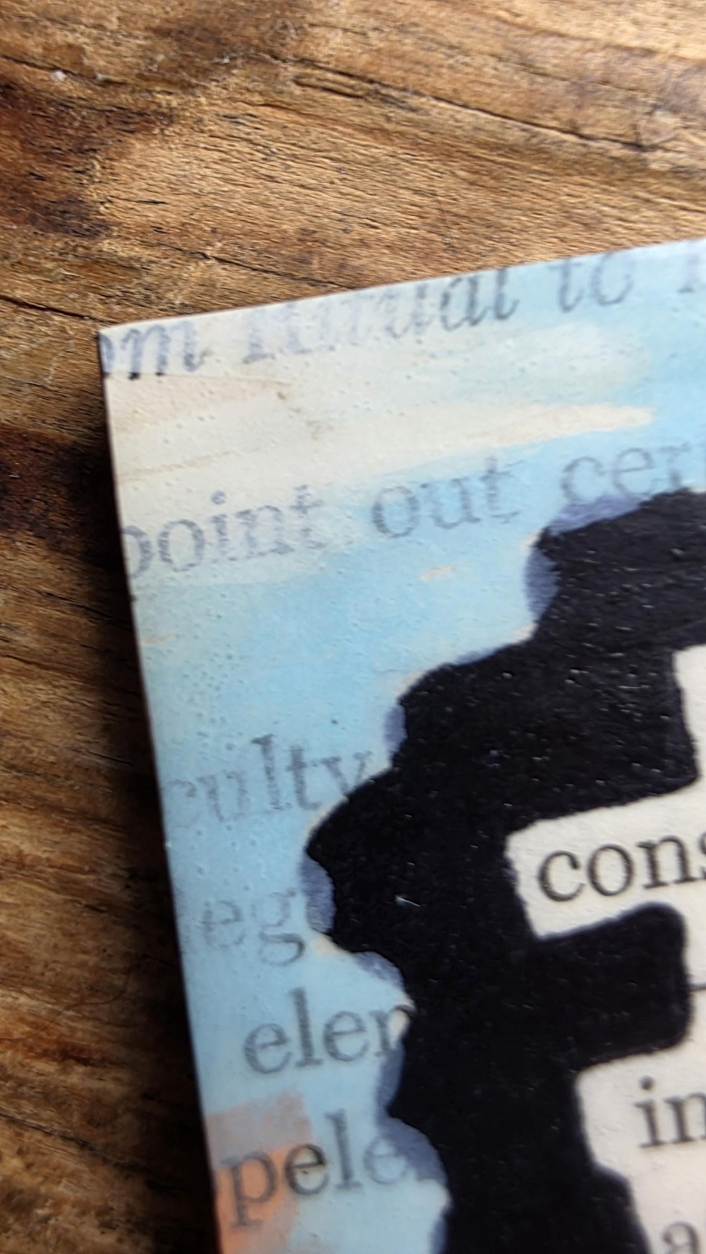 Research consists of elements.... | Literary Magnets, Blackout Poetry, Orange and Blue Design