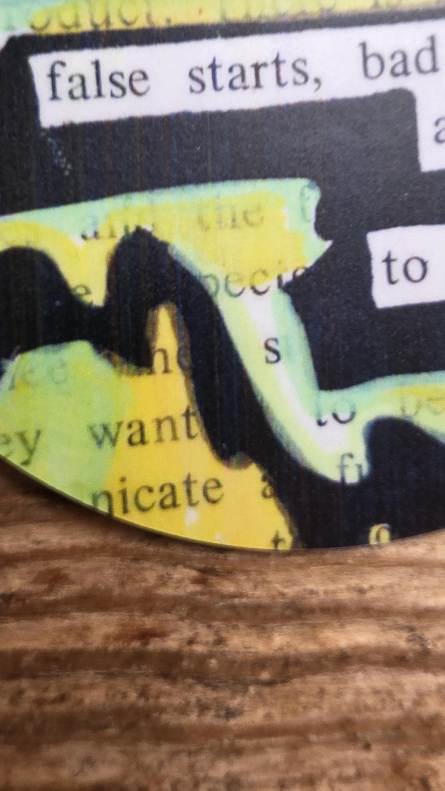 Blackout Poetry Sticker – “Consider All the Work” | Waterproof Motivational Decal | Creative Motivation Gift | Growth Mindset Decal