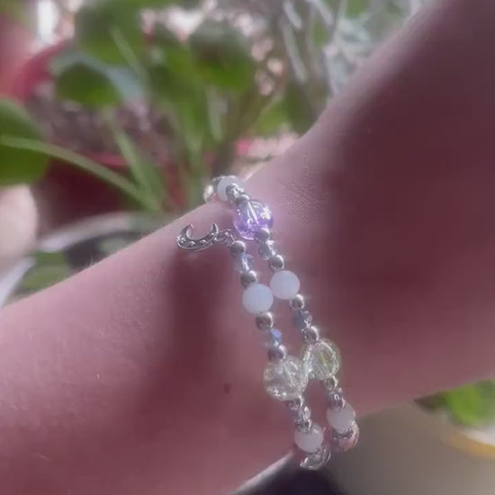 STAR CLUSTER Memory Wire Bracelet,