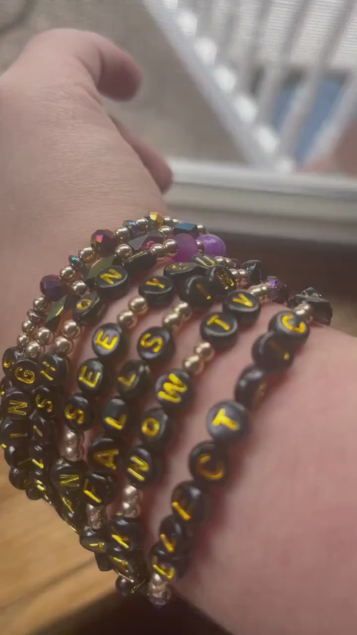 SPEAK NOW TV Vault Track Bracelets (Violet Version), Gifts for Her, Gifts for Wife, Gifts for Girlfriend, Birthday Gifts