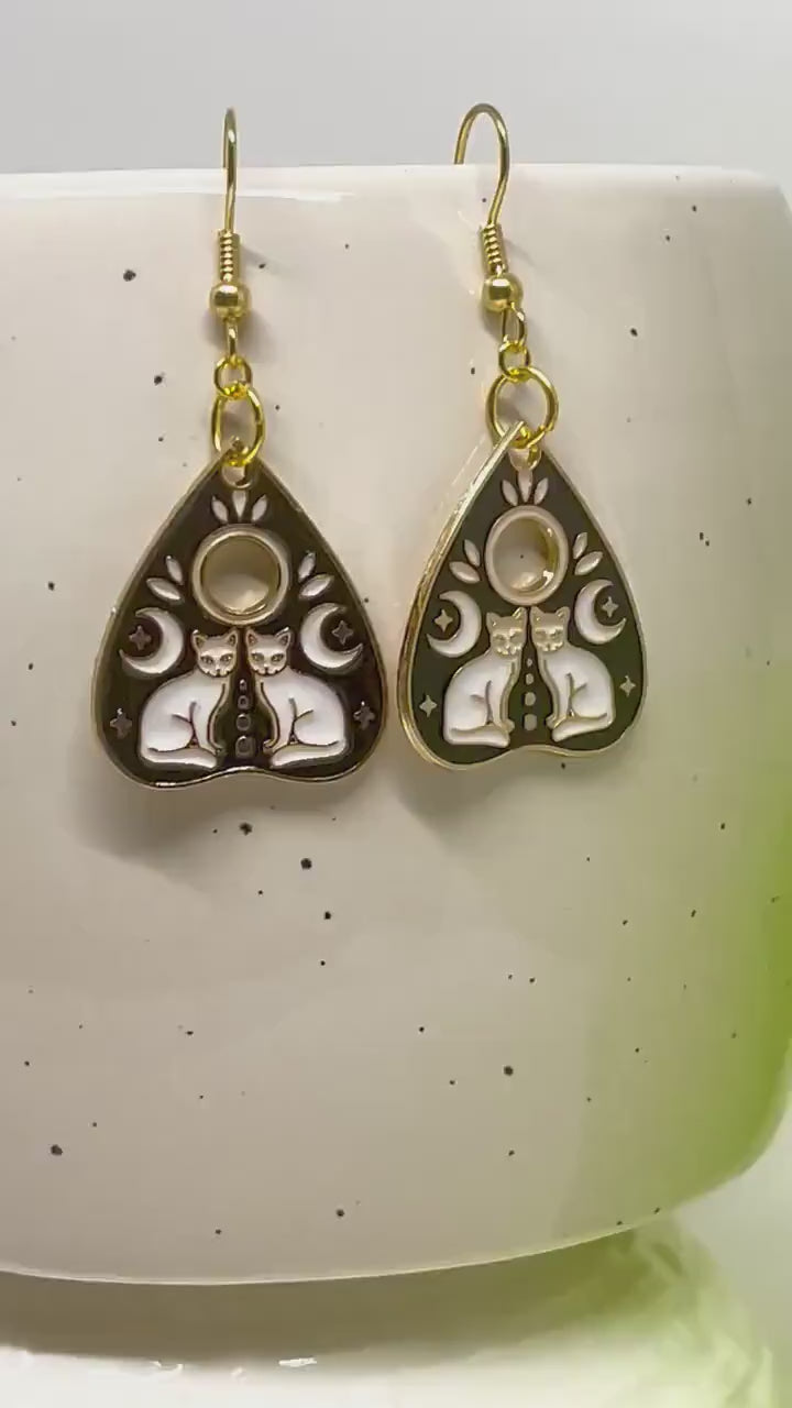 Ouija Planchette, Earrings, Witchy Earrings, Gifts for Her, Gifts for Girlfriend, Gifts for Mom, Halloween Earrings, Birthday Earrings